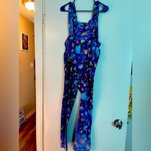 Black milk outer space overalls size medium